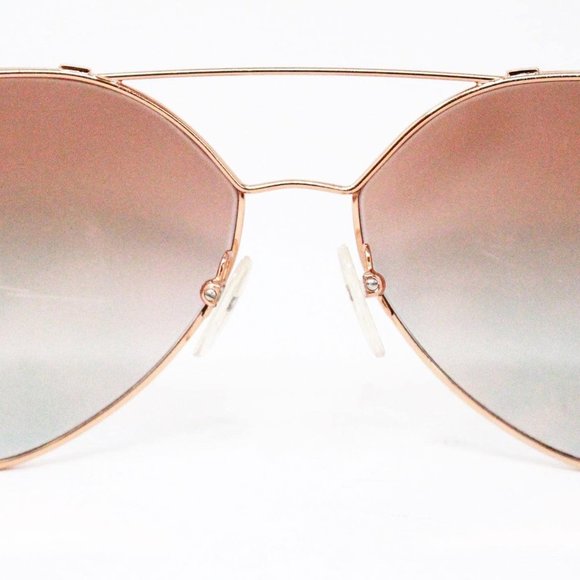 PRADA #38001 Gold & Pink Mirrored Aviator Sunglasses main image 4